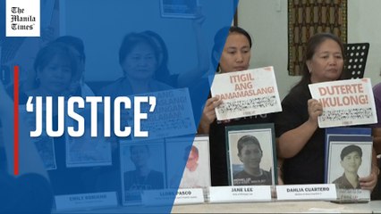 Families of drug war victims welcome Duterte arrest