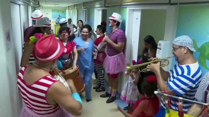 Laughter and samba: Carnival comes to Rio’s little patients