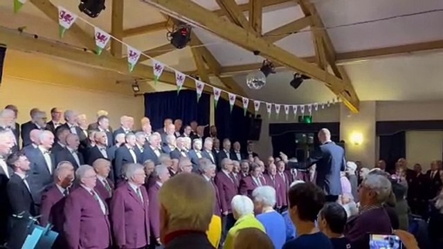 Monmouth and Dunvant male voice choirs perform at the Bridges concert