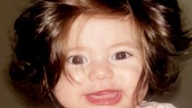 Meet the baby with astonishingly thick hair that has people convinced it's a wig