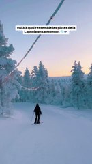 Voilà à quoi ressemble les pistes de la Laponie en ce moment ❄️🇫🇮