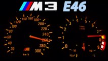 BMW M3 E46 Acceleration 0-270 Onboard + Burnout + Sound Beschleunigung Exhaust