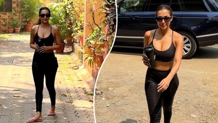 Chaiyya-Chaiyya Girl Malaika Arora's Bomber-Black Look For Her Sassy Bandra Yoga Session!