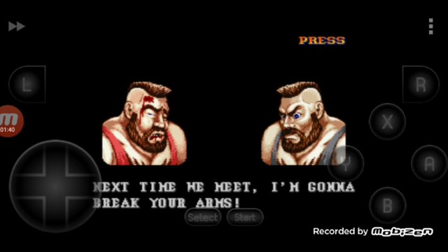 Street Fighter II Turbo: Hyper Fighting Zangief vs Zangief Zangief é derrotado por Zangief clone