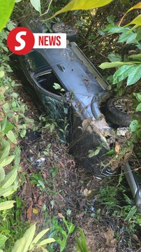 Man dies after vehicle plunges into 30m ravine in Tawau