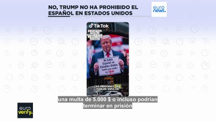 Euroverify: No, Donald Trump no ha prohibido el español en EE.UU.