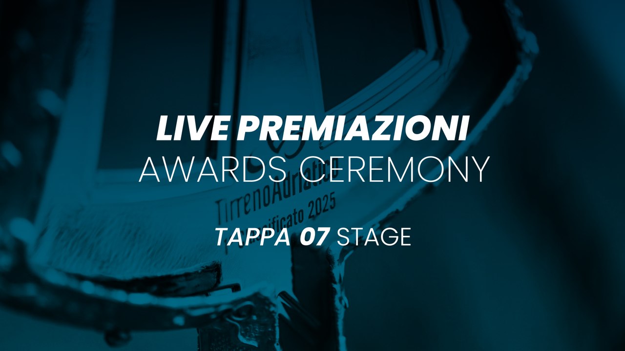 Award Ceremony Stage 7 Tirreno Adriatico 2025