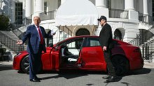 Trump wirbt für Tesla - im Weißen Haus
