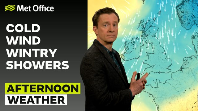 Met Office Afternoon Weather Forecast 12/03/25– Wintry showers and feeling cold