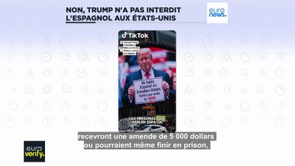 Non, Donald Trump n'a pas interdit l'espagnol aux États-Unis
