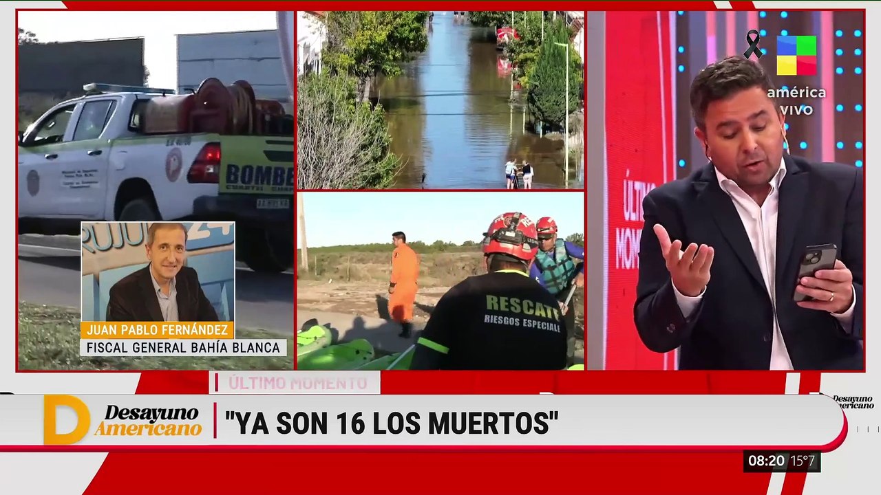🔴 Habló Juan Pablo Fernández, FISCAL general de BAHÍA BLANCA: "Ya son 16 los muertos"