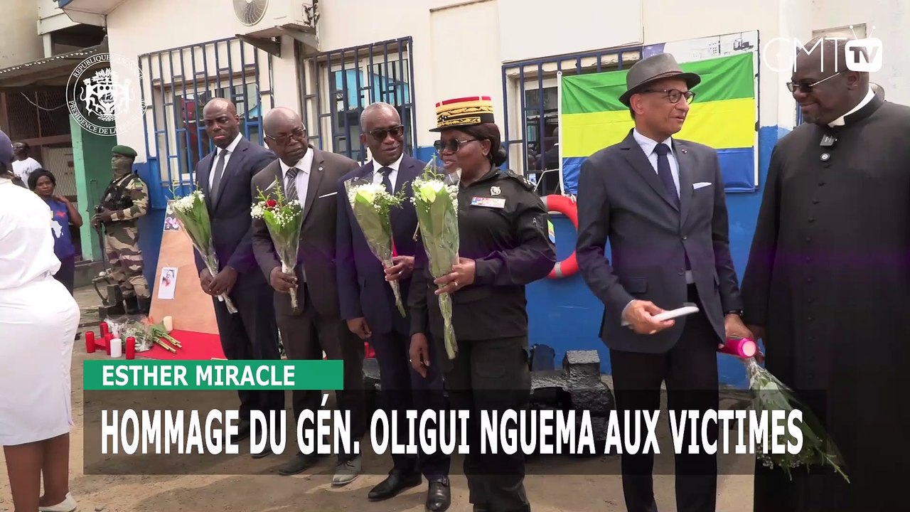 Esther Miracle hom[#Reportage] Esther Miracle : hommage du Gén. Oligui Nguema aux victimesmage du Gén