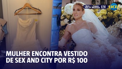 Mulher encontra vestido de noiva de ‘Sex and the city’ em brechó por R$ 100