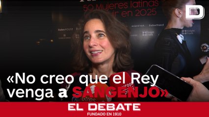 Laurence Debray piensa que don Juan Carlos no estará en Sangenjo este fin de semana: «No creo que venga»