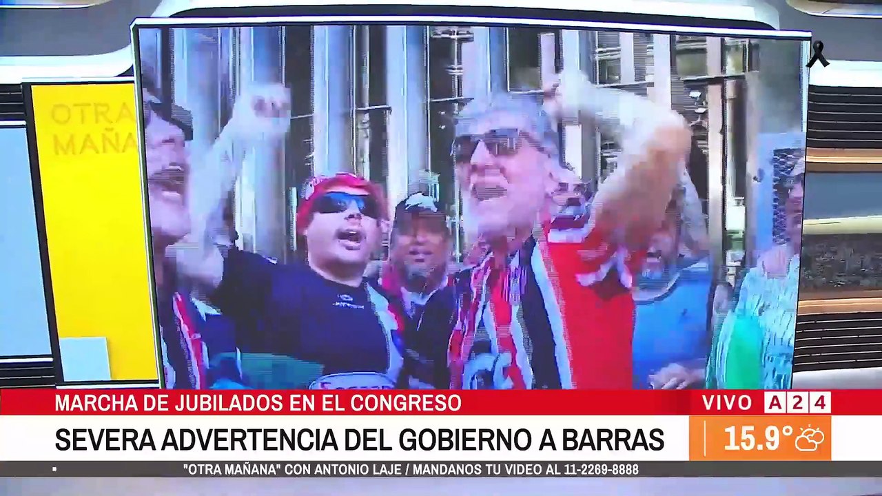⚠️ MARCHA DE JUBILADOS EN EL CONGRESO