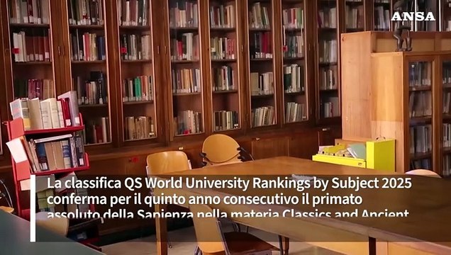 La Sapienza ancora prima al mondo per studi classici