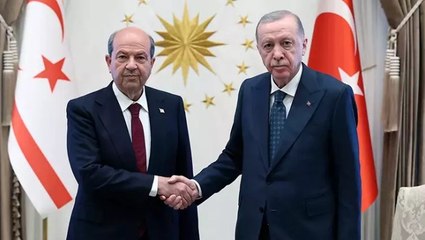 Cumhurbaşkanı Erdoğan, Ersin Tatar’ı kabul etti