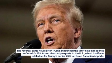 Trump Scraps 50% Tariff Hike On Canadian Steel, Aluminum After Lutnick Talks With Ontario Premier