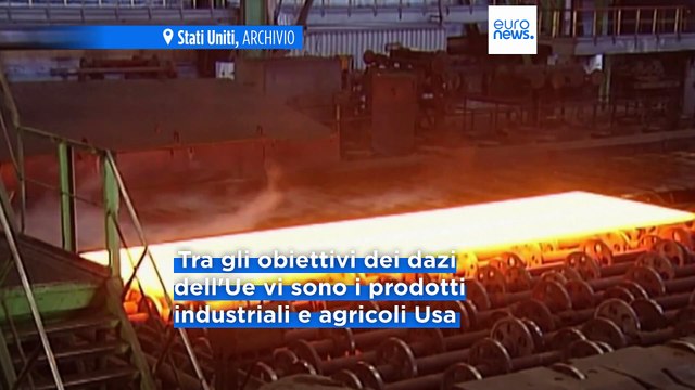 La Commissione Ue annuncia contromisure in risposta ai dazi Usa su acciaio e alluminio