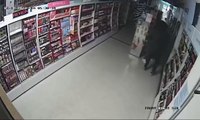 CCTV captures moment thieves smash up and raid Boots store