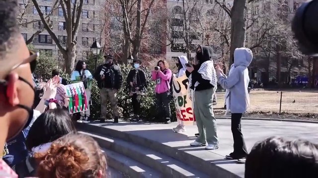 Continúan las protestas en Nueva York por la detención de Mahmoud Khalil, activista palestino