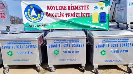 Sinop’ta çöp konteynerleri yenileniyor