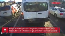 Zincirleme trafik kazası kamerada
