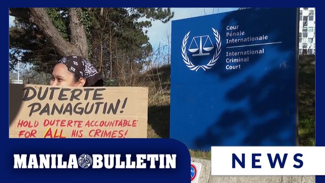 Duterte's opponents, supporters demonstrate outside ICC