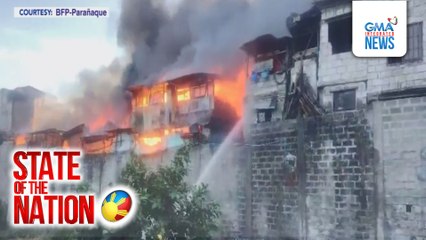 60 pamilya sa mahigit 30 bahay, apektado ng sunog na nagsimula umano sa naiwang sinaing | SONA