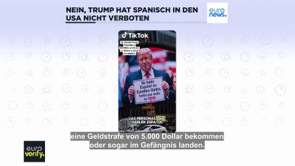 Faktencheck: Hat Trump die spanische Sprache in den USA verboten?