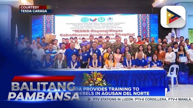 TESDA provides training to former rebels in Agusan del Norte