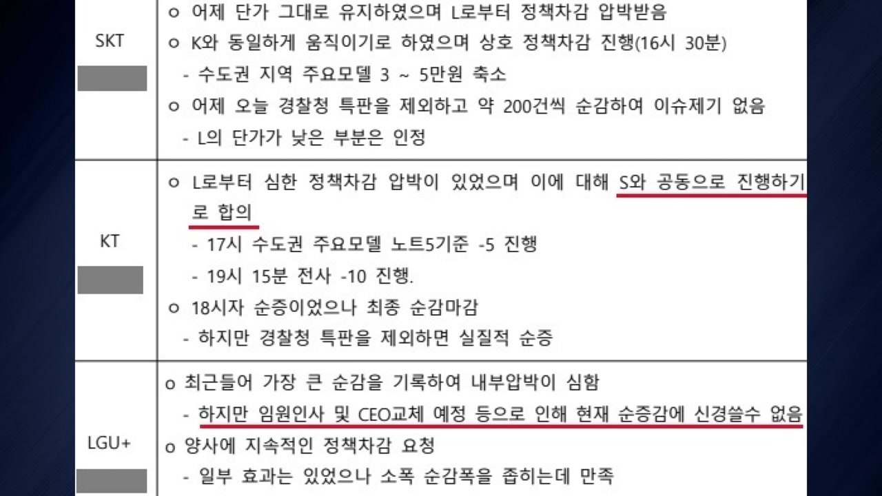 공정위, '번호이동 담합' 이동통신 3사 과징금 1,140억 원 제재 / YTN
