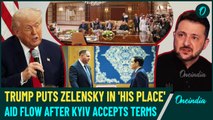 Donald Trump 'FORCES' Zelensky to Accept U.S Ceasefire Terms in Jeddah: Military Aid Only After...