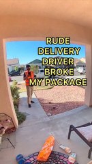 Careless delivery driver threw my package and it broke hd