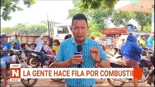 Largas filas por combustibles en provincias