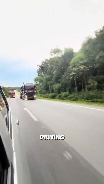 Crazy truck driver