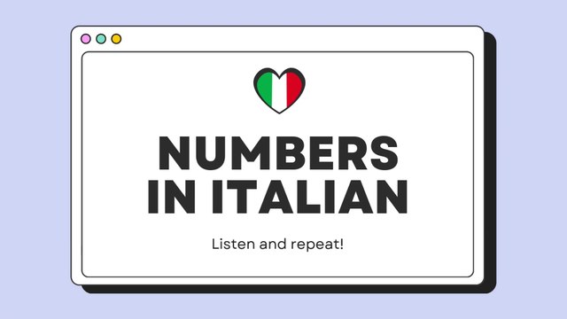 Learn Italian Numbers - Counting & Ordinal Numbers in Italian 🇮🇹 | Italian for Beginners [SUB]