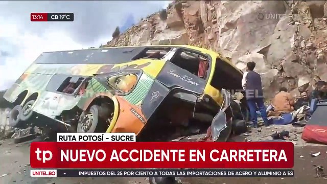 Al menos 13 fallecidos y unos 20 heridos tras el choque de un bus en la ruta Potosí – Sucre