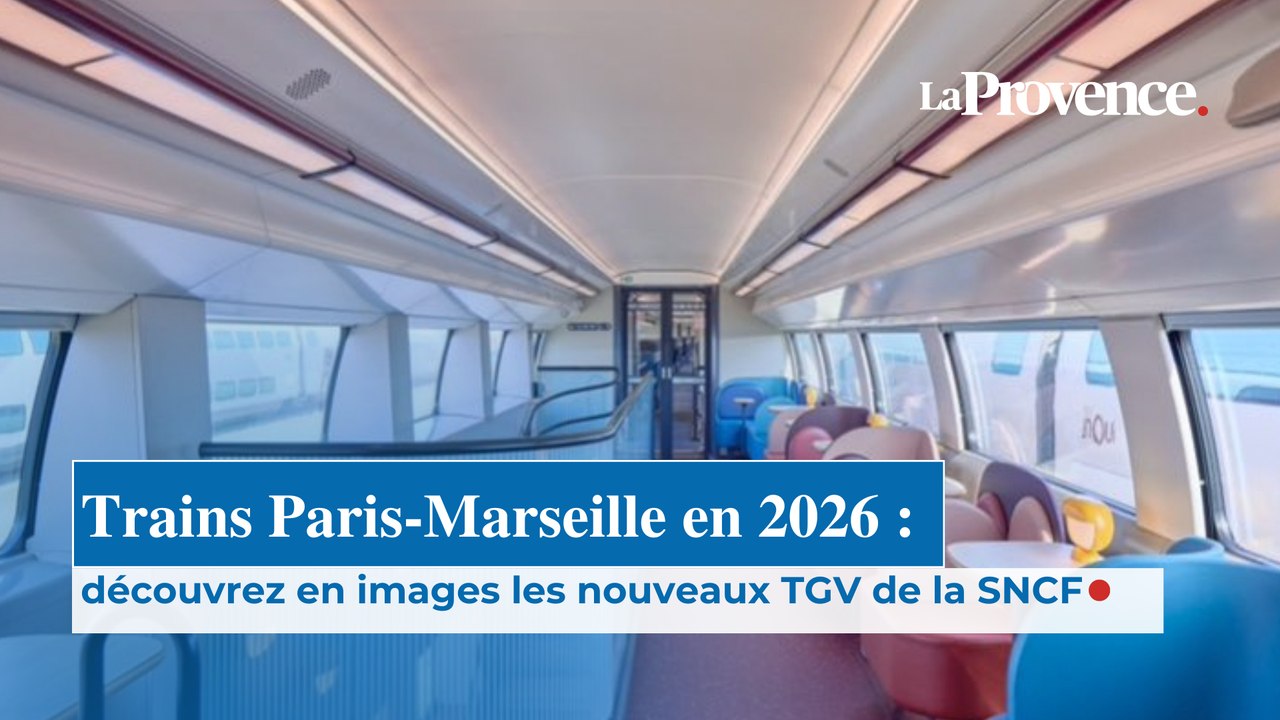Trains Paris-Marseille en 2026 : découvrez en images  les nouveaux TGV de la SNCF.