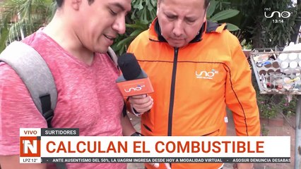 Calculan cuanto de combustible tiene un surtidor, para ver si alcanzar a cargar