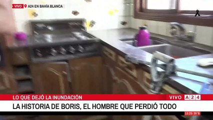 🔴LA HISTORIA DE BORIS, EL HOMBRE QUE PERDIÓ TODO EN BAHÍA BLANCA: "ES DESESPERANTE ESTA SITUACIÓN"