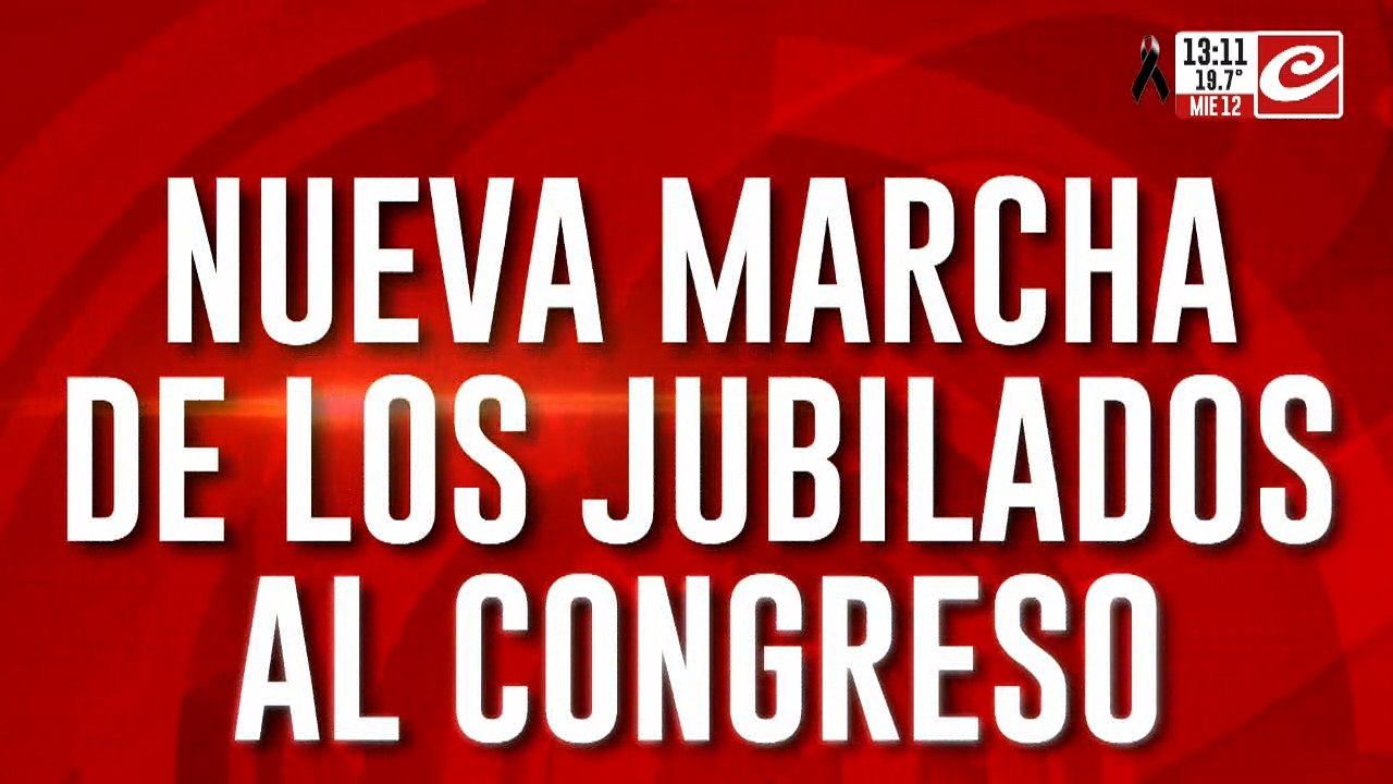 Nueva marcha de los jubilados al Congreso: participarán hinchas de varios clubes