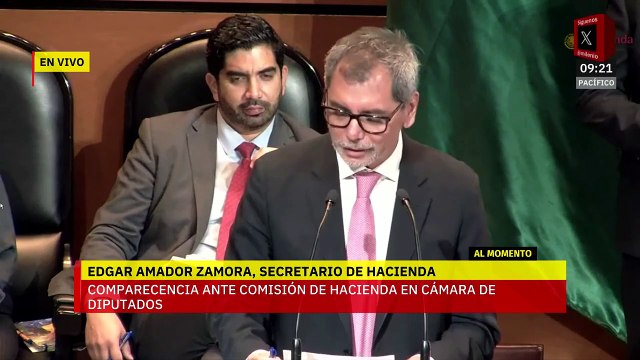 Edgar Amador comparece en la Cámara de Diputados para su ratificación como secretario de Hacienda