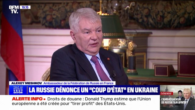 La Russie n'a jamais menacé la France, déclare Alexey Meshkov, ambassadeur de la Fédération de Russie en France