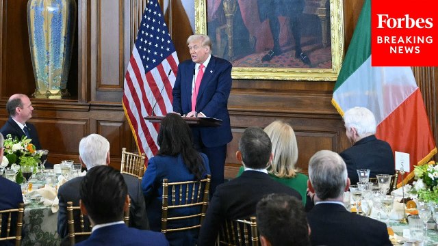 President Trump Hosts Ireland Taoiseach Micheál Martin At Friends Of Ireland Luncheon