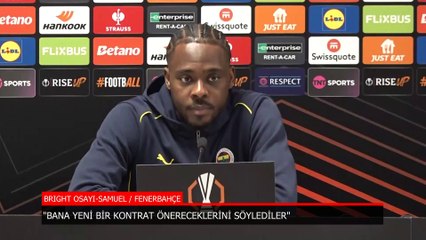 Fenerbahçe'de Osayi Samuel: Bu takım için oynamayı çok istiyorum