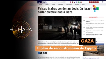 Escala 12-03-25:  Países árabes condenan decisión israelí de cortar electricidad a Gaza