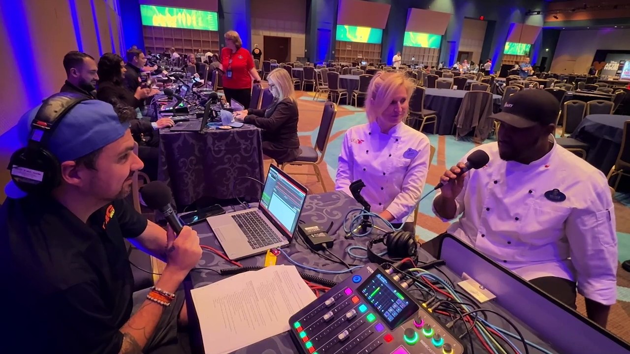 Coop chats with Chef Siera and Chef Savage, Disney World Chefs on Delectable Dining at EPCOT