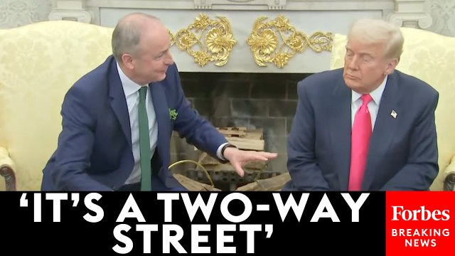 Taoiseach Micheál Martin Refutes Trump Directly To His Face About Ireland Taking US Business