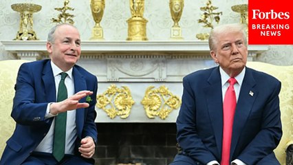 Trump Asked Point Blank If 'Ireland Is Taking Advantage Of The US' Right Next To Taoiseach